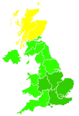 Click on a region for air pollution levels for 21/07/2024