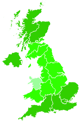 Click on a region for air pollution levels for 01/01/2008