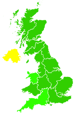 Click on a region for air pollution levels for 01/01/2011