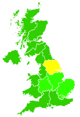 Click on a region for air pollution levels for 01/01/2016