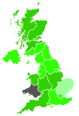 Click on a region for air pollution levels for 01/02/1989