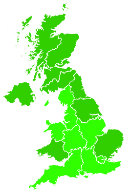 Click on a region for air pollution levels for 01/02/2019