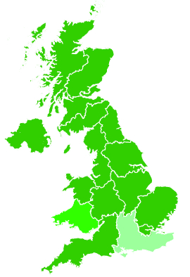 Click on a region for air pollution levels for 01/03/1993