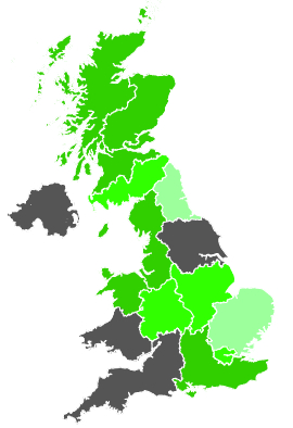 Click on a region for air pollution levels for 01/04/1987