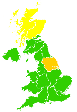 Click on a region for air pollution levels for 01/04/2008
