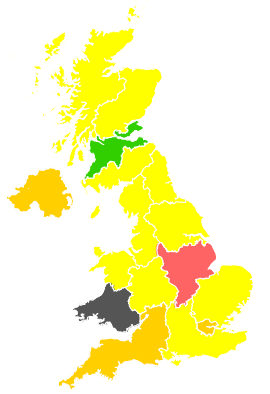 Click on a region for air pollution levels for 01/05/1990