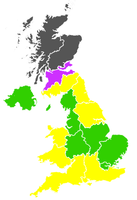 Click on a region for air pollution levels for 01/05/1998
