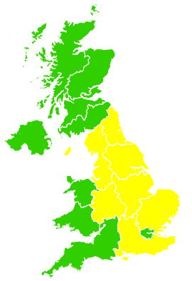Click on a region for air pollution levels for 01/05/2001