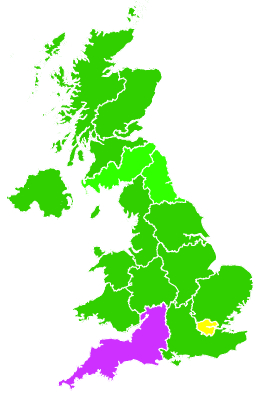 Click on a region for air pollution levels for 01/05/2026