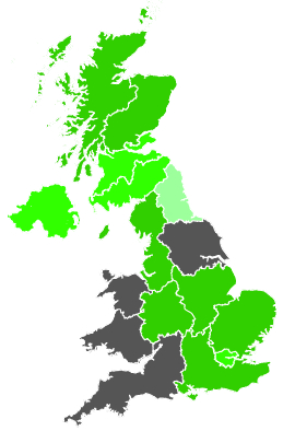 Click on a region for air pollution levels for 01/07/1989