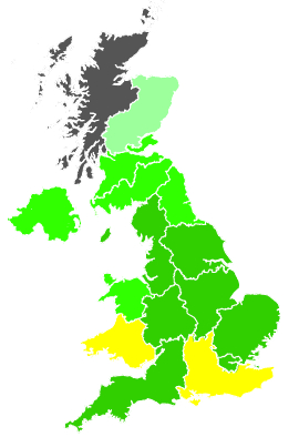 Click on a region for air pollution levels for 01/07/2001
