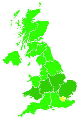Click on a region for air pollution levels for 01/07/2016