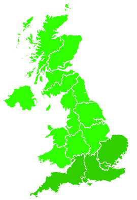 Click on a region for air pollution levels for 01/07/2019