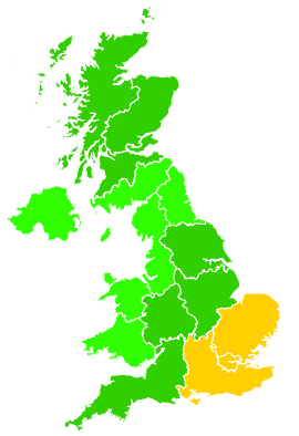 Click on a region for air pollution levels for 01/07/2025