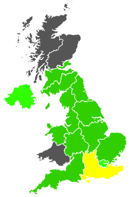 Click on a region for air pollution levels for 01/08/1989