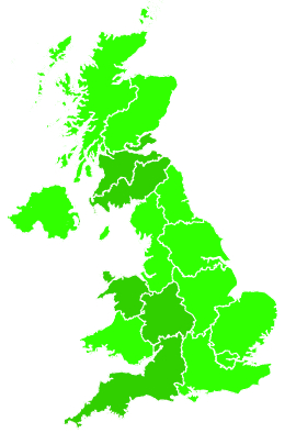 Click on a region for air pollution levels for 01/08/2021