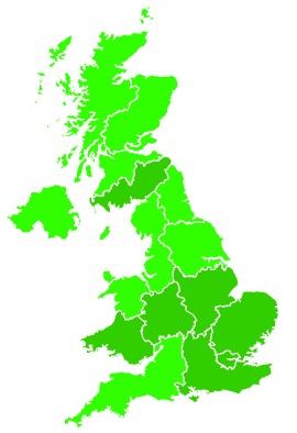 Click on a region for air pollution levels for 01/09/2016