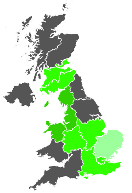 Click on a region for air pollution levels for 01/10/1986