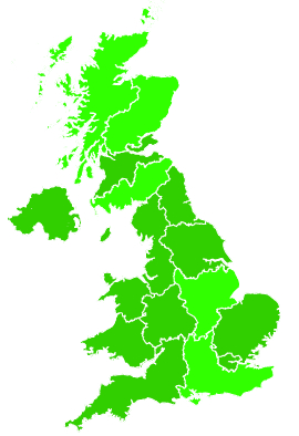 Click on a region for air pollution levels for 01/10/2018