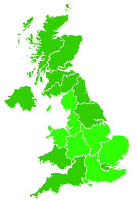 Click on a region for air pollution levels for 01/10/2024