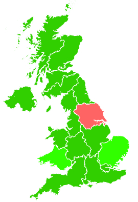 Click on a region for air pollution levels for 01/11/1992