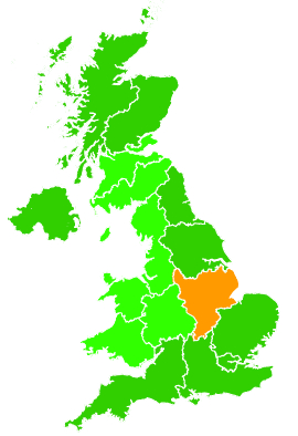 Click on a region for air pollution levels for 01/11/2016