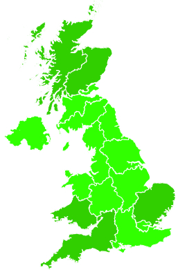 Click on a region for air pollution levels for 01/12/2020