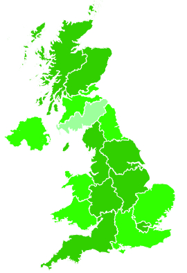 Click on a region for air pollution levels for 01/12/2022