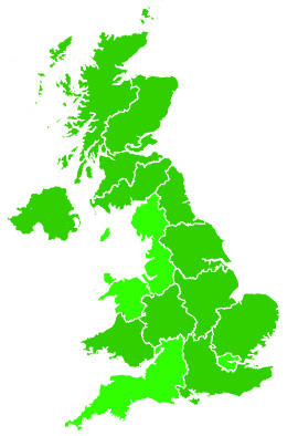 Click on a region for air pollution levels for 02/02/2009
