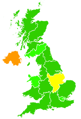 Click on a region for air pollution levels for 02/02/2012