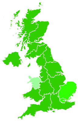 Click on a region for air pollution levels for 02/02/2023