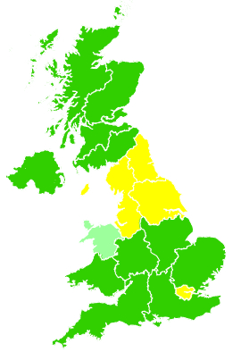 Click on a region for air pollution levels for 02/04/2002