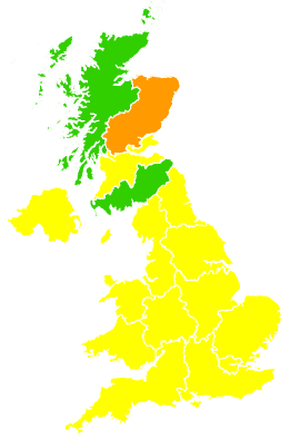 Click on a region for air pollution levels for 02/04/2004
