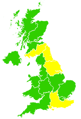 Click on a region for air pollution levels for 02/04/2009