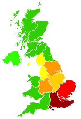 Click on a region for air pollution levels for 02/04/2014