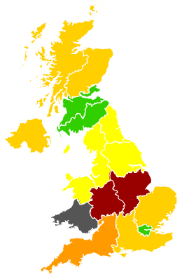 Click on a region for air pollution levels for 02/05/1990
