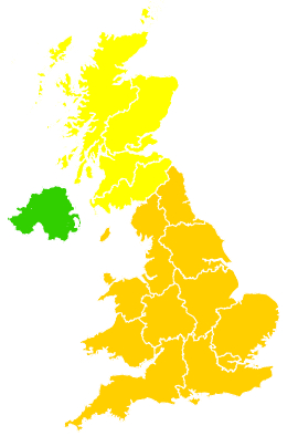 Click on a region for air pollution levels for 02/05/1995