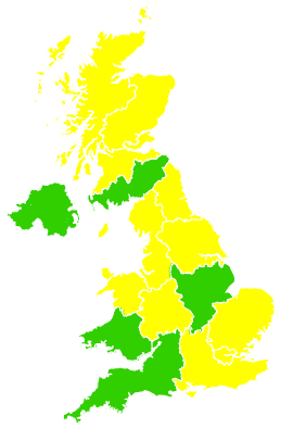 Click on a region for air pollution levels for 02/05/2005