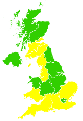 Click on a region for air pollution levels for 02/05/2006