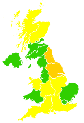 Click on a region for air pollution levels for 02/05/2008