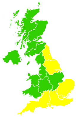 Click on a region for air pollution levels for 02/05/2009