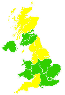 Click on a region for air pollution levels for 02/05/2018