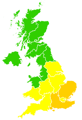 Click on a region for air pollution levels for 02/05/2025