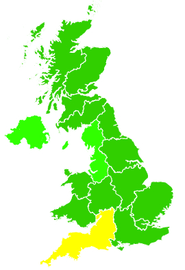 Click on a region for air pollution levels for 02/05/2026