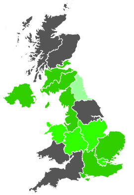 Click on a region for air pollution levels for 02/06/1987