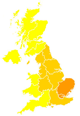 Click on a region for air pollution levels for 02/06/2002