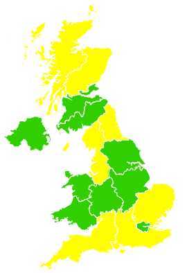 Click on a region for air pollution levels for 02/06/2004