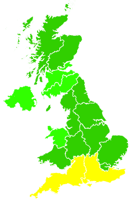 Click on a region for air pollution levels for 02/06/2011