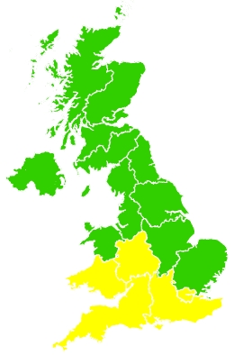 Click on a region for air pollution levels for 02/06/2024