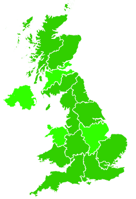Click on a region for air pollution levels for 02/07/2007